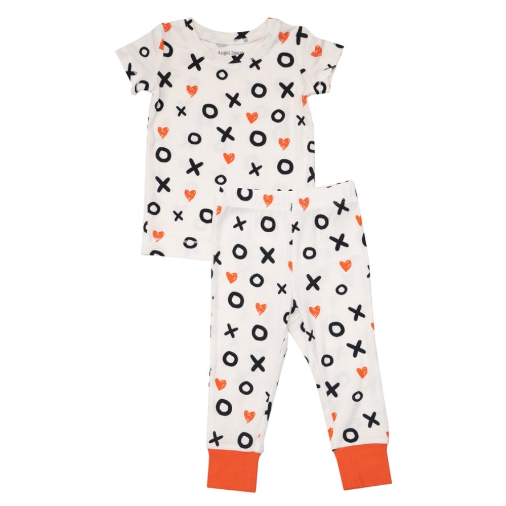 Angel Dear pajama set XOXO print